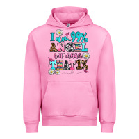 Fuchsia Pink i am  99 angel but ohh that Urban Hoodie - AdoDesignShop
