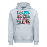 Heather Grey i am  99 angel but ohh that Urban Hoodie - AdoDesignShop