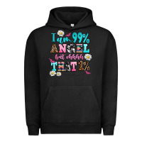 Pigment Black i am  99 angel but ohh that Urban Hoodie - AdoDesignShop