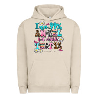 Pigment French Oak i am  99 angel but ohh that Urban Hoodie - AdoDesignShop