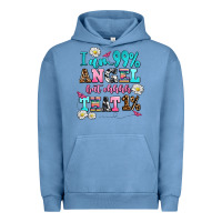 Pigment Pebble Blue i am  99 angel but ohh that Urban Hoodie - AdoDesignShop