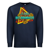 Navy a little bit dramatic Premium Sweatshirt - texasbilliewilder