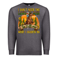 Charcoal Heather western rodeo Premium Sweatshirt - texasbilliewilder