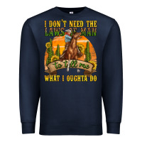Navy western rodeo Premium Sweatshirt - texasbilliewilder
