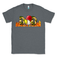 Charcoal Heather Baseball And Softball Dad Libbey Glass Classic Tee - BundleAndBundleShop