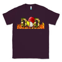 Plum Baseball And Softball Dad Libbey Glass Classic Tee - BundleAndBundleShop