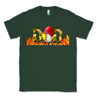 Sports Green Baseball And Softball Dad Libbey Glass Classic Tee - BundleAndBundleShop