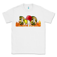 White Baseball And Softball Dad Libbey Glass Classic Tee - BundleAndBundleShop