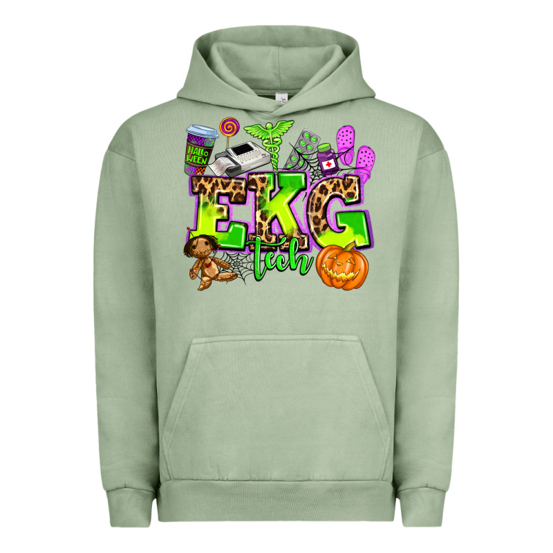 Ekg Tech Nurse Halloween Urban Hoodie by AdoDesignShop | Teevron