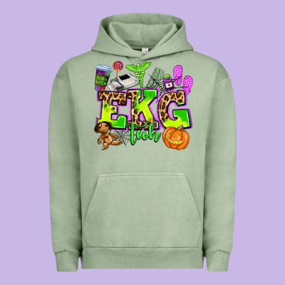 Ekg Tech Nurse Halloween Urban Hoodie Designed By Adodesignshop