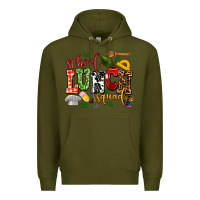 Army Green school lunch squad Premium Hoodie - AdoDesignShop