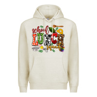 Oatmeal Heather school lunch squad Premium Hoodie - AdoDesignShop