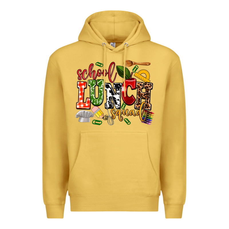 School Lunch Squad Premium Hoodie by AdoDesignShop | Teevron