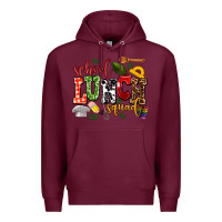 Burgundy school lunch squad Premium Hoodie - AdoDesignShop