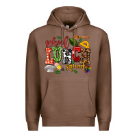 Chestnut school lunch squad Premium Hoodie - AdoDesignShop