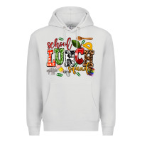 Dove Grey school lunch squad Premium Hoodie - AdoDesignShop