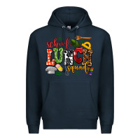 Navy school lunch squad Premium Hoodie - AdoDesignShop