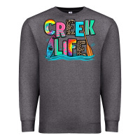 Charcoal Heather creek life kayaking Premium Sweatshirt - Zillion Design Studio