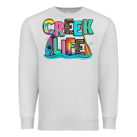 Dove Grey creek life kayaking Premium Sweatshirt - Zillion Design Studio