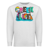 Oatmeal Heather creek life kayaking Premium Sweatshirt - Zillion Design Studio