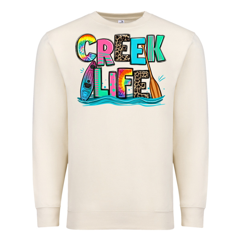 Creek Life Kayaking Premium Sweatshirt by Zillion Design Studio | Teevron