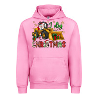 Fuchsia Pink i dig Christmas bulldozer santa Urban Hoodie - JahusDesignShop