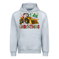 Heather Grey i dig Christmas bulldozer santa Urban Hoodie - JahusDesignShop