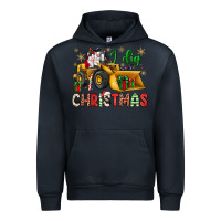 Navy i dig Christmas bulldozer santa Urban Hoodie - JahusDesignShop