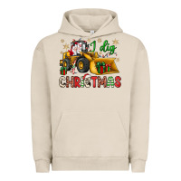Pigment French Oak i dig Christmas bulldozer santa Urban Hoodie - JahusDesignShop