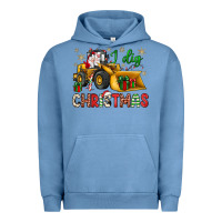 Pigment Pebble Blue i dig Christmas bulldozer santa Urban Hoodie - JahusDesignShop