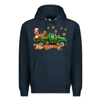 Navy santa fuel   cookies truck Premium Hoodie - AdoDesignShop
