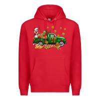 Red santa fuel   cookies truck Premium Hoodie - AdoDesignShop