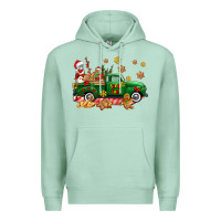 Seafoam santa fuel   cookies truck Premium Hoodie - AdoDesignShop