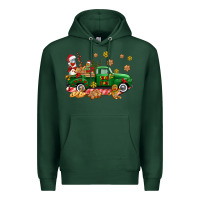 Sports Green santa fuel   cookies truck Premium Hoodie - AdoDesignShop