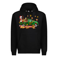 Black santa fuel   cookies truck Premium Hoodie - AdoDesignShop