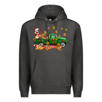 Charcoal Heather santa fuel   cookies truck Premium Hoodie - AdoDesignShop