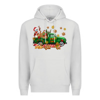 Dove Grey santa fuel   cookies truck Premium Hoodie - AdoDesignShop
