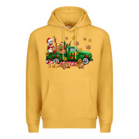 Mustard santa fuel   cookies truck Premium Hoodie - AdoDesignShop
