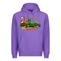 Purple santa fuel   cookies truck Premium Hoodie - AdoDesignShop