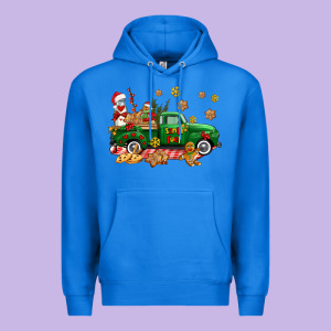 Santa Fuel   Cookies Truck Premium Hoodie Designed By Adodesignshop