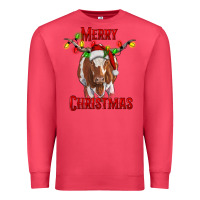 Merry Christmas Longhorn Cow Premium Sweatshirt | Teevron