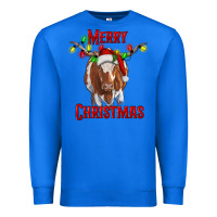 True Royal Merry Christmas Longhorn Cow Premium Sweatshirt - RanaPortraitStore