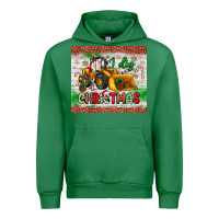Emerald i dig christmas bulldozer santa Urban Hoodie - JahusDesignShop