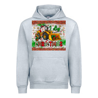 Heather Grey i dig christmas bulldozer santa Urban Hoodie - JahusDesignShop