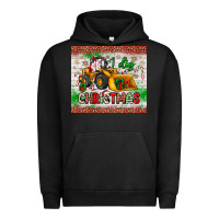 Pigment Black i dig christmas bulldozer santa Urban Hoodie - JahusDesignShop