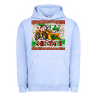Pigment Grape Ice i dig christmas bulldozer santa Urban Hoodie - JahusDesignShop