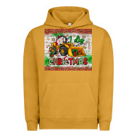 Pigment Peanut Butter i dig christmas bulldozer santa Urban Hoodie - JahusDesignShop