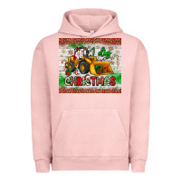 Pigment Salmon i dig christmas bulldozer santa Urban Hoodie - JahusDesignShop
