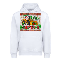 White i dig christmas bulldozer santa Urban Hoodie - JahusDesignShop