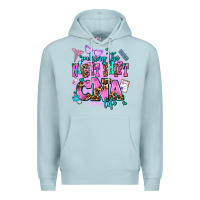 Blue Mist rocking the night shift cna life Premium Hoodie - AdoDesignShop